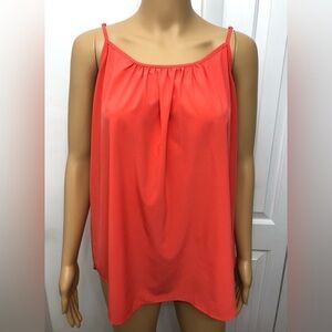 Time and Tru Orange Cami top Blouse Size XL 16 - 18